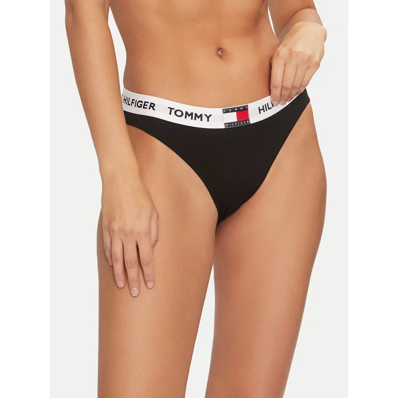 Tommy Hilfiger Σλιπ κλασικά UW0UW05617 Μαύρο