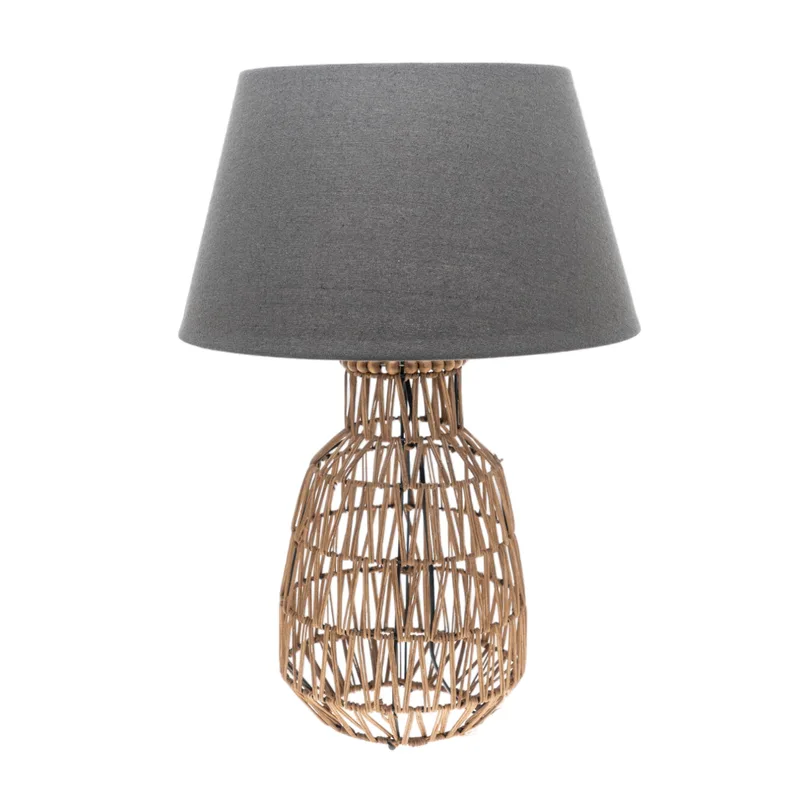 Φωτιστικό Επιτραπέζιο Καφέ-Γκρι 42x61εκ. Zen Collection 23.49242 (Χρώμα: Γκρι) - ZEN COLLECTION - 23.49242