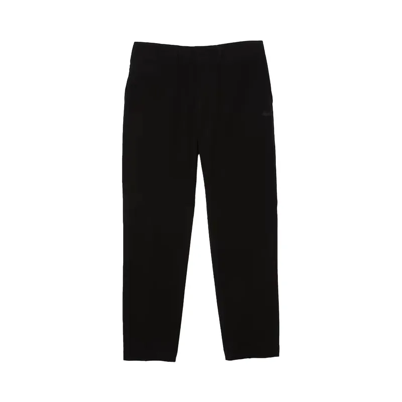 LACOSTE Ανδρικό Μαύρο Slim Fit Light Water-Resistant Chinos