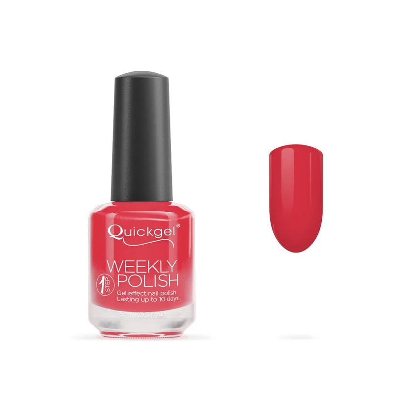 Quickgel No 255 - Coral Βερνίκι 15 ml - Weekly polish