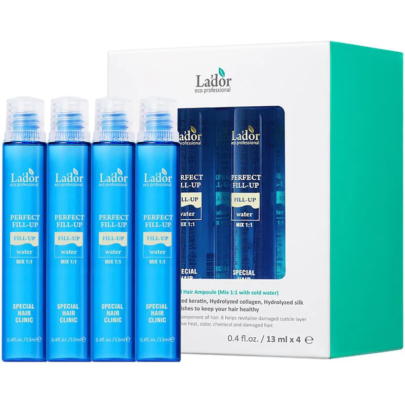 La'dor Perfect Hair Fill-Up εντατική συμπυκνωμένη φροντίδα για κατεστραμμένα και εύθραυστα μαλλιά 4x13 ml