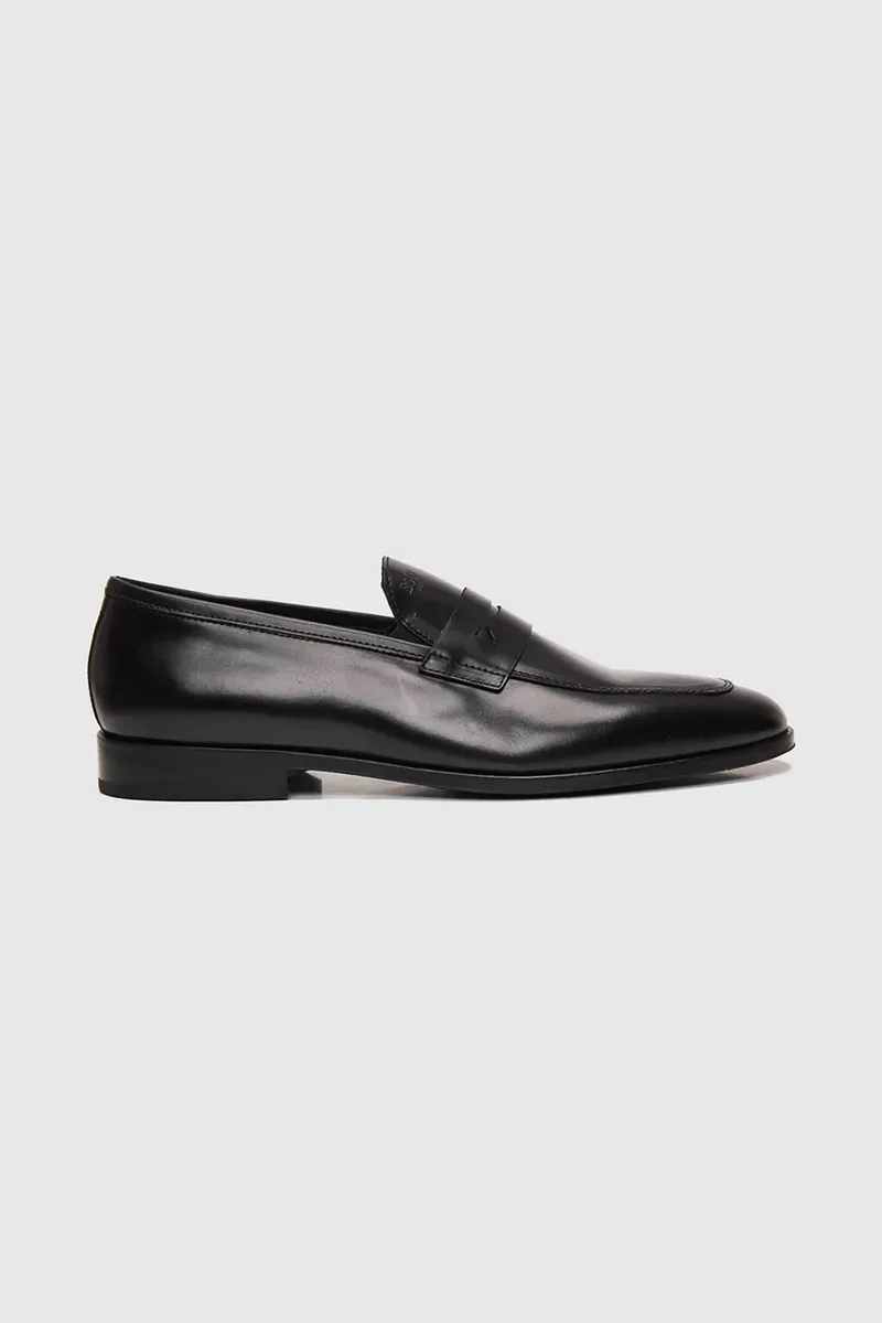 Boss Shoes ανδρικά δερμάτινα παπούτσια - D7996 Μαύρο