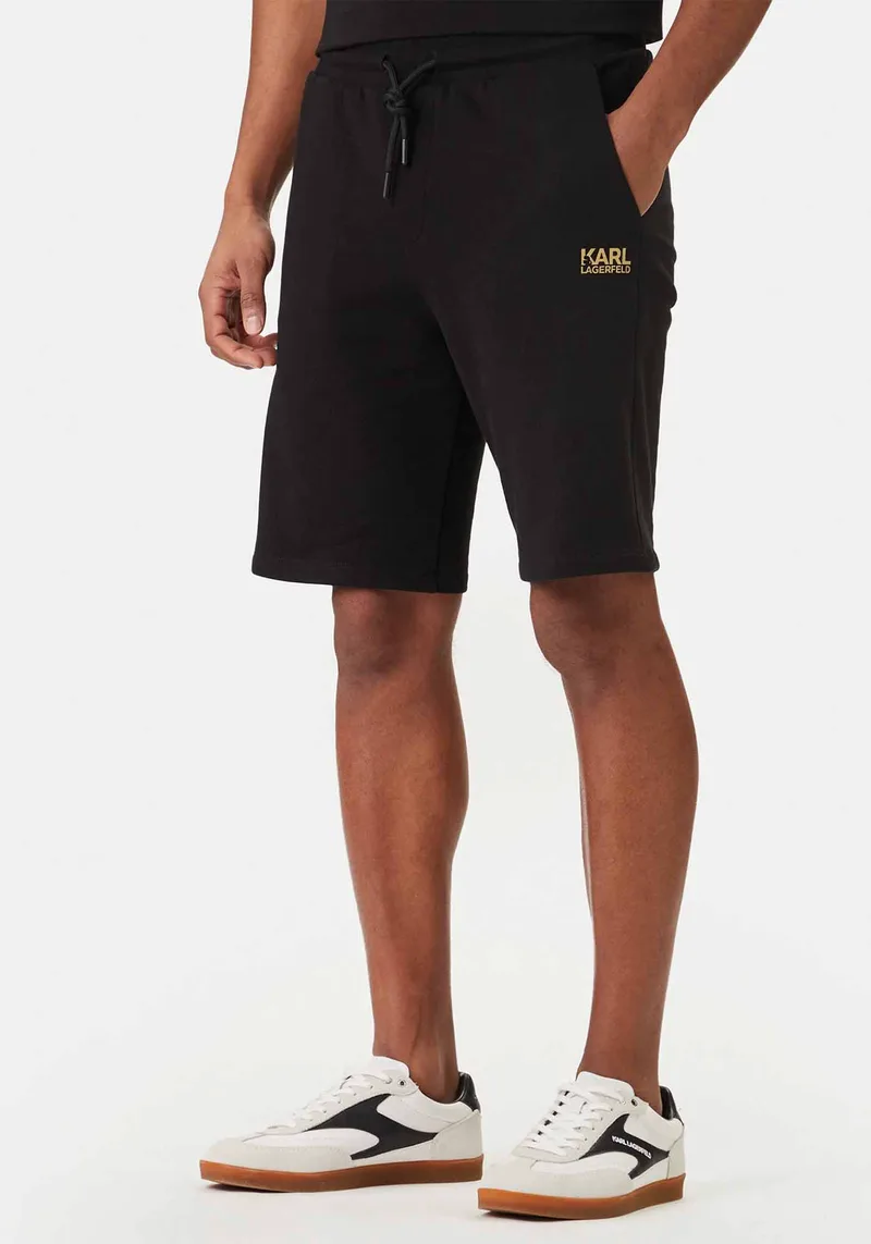 Karl Lagerfeld Sport Βερμούδα Sweat Shorts - 705783 562917 160 Black Χρυσό