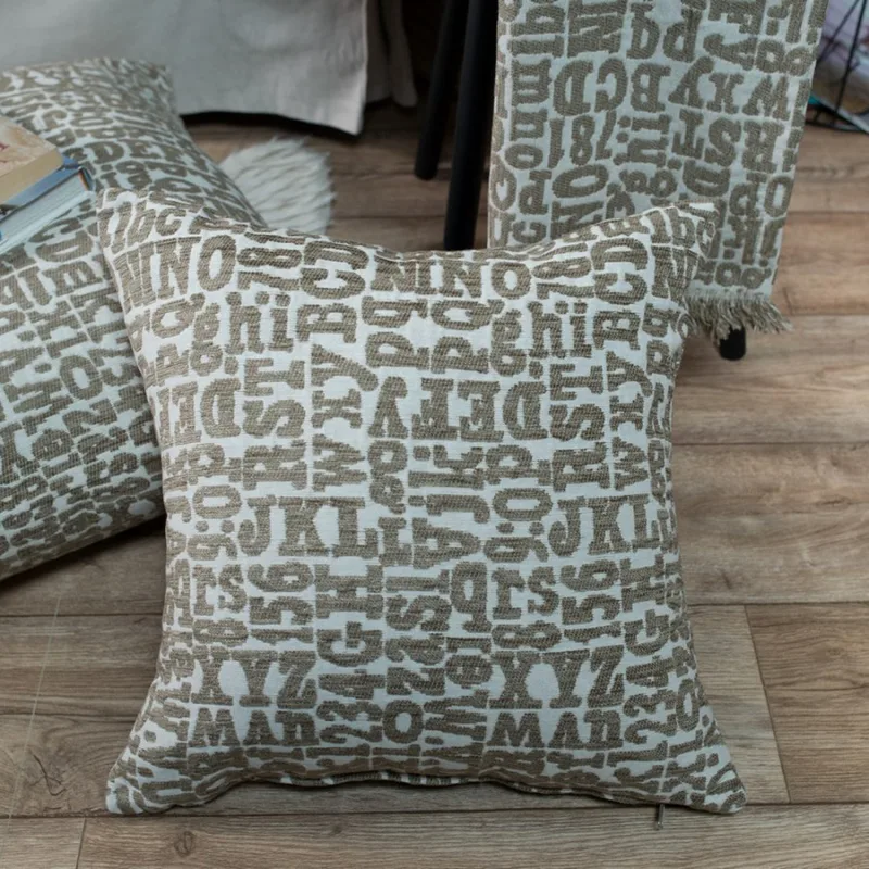 Διακοσμητική Μαξιλαροθήκη 45X45 Teoran Letters 2 (45x45)