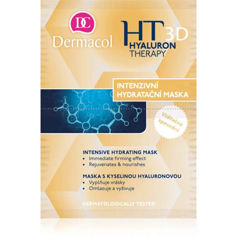 Dermacol Hyaluron Therapy 3D εντατικά ενυδατική μάσκα με υαλουρονικό οξύ 16 γρ