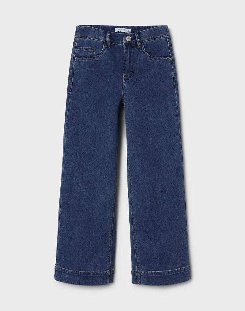NAME IT NKFROSE HW WIDE JEANS 1356-ON NOOS 13211701-Medium Blue Denim DenimBlue