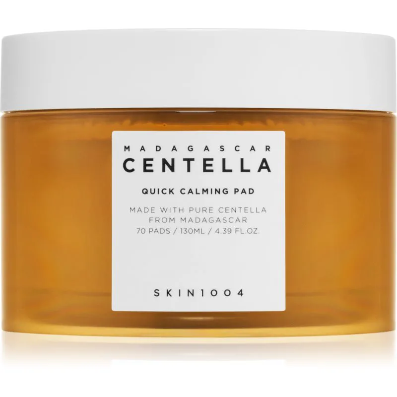 SKIN1004 Madagascar Centella Quick Calming Pad Ανανεωτικά μαντηλάκια για να καταπραύνει και να ενισχύσει το ευαίσθητο δέρμα 70 τμχ