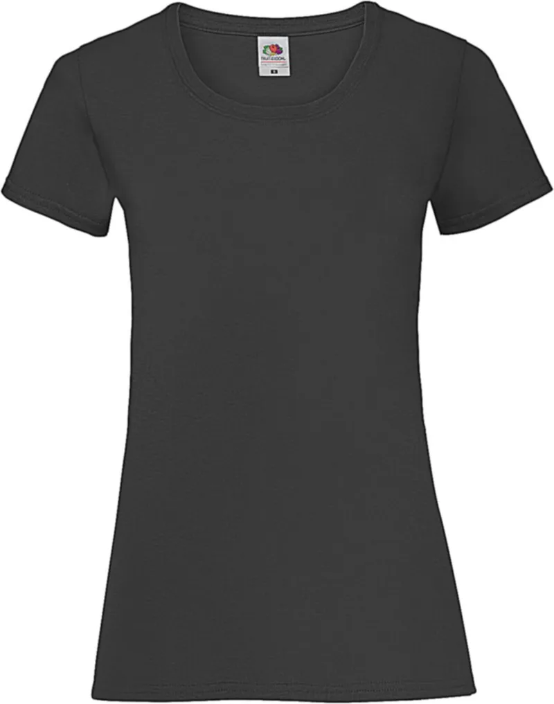Lady-Fit Valueweight T Fruit of the Loom 61-372-0 Black