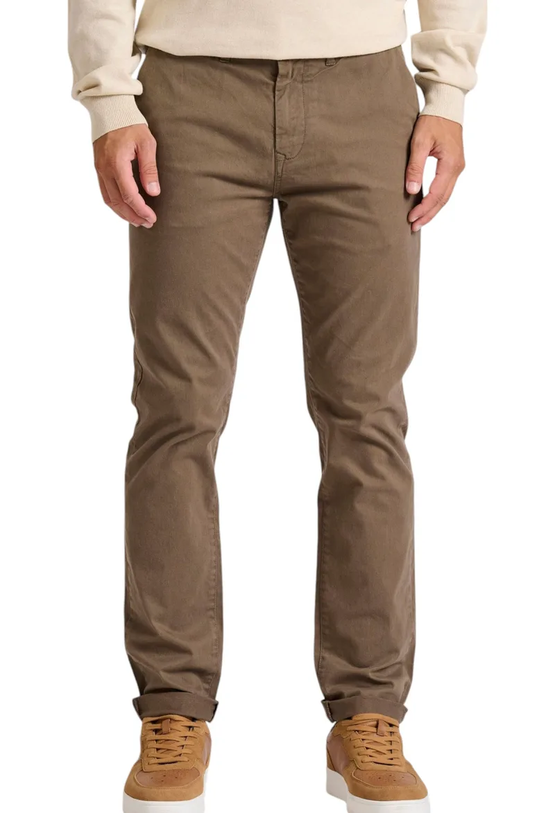 Παντελόνι Υφασμάτινο Funky Buddha Chino FBM010-001-02-LT COFFEE Ανδρικό