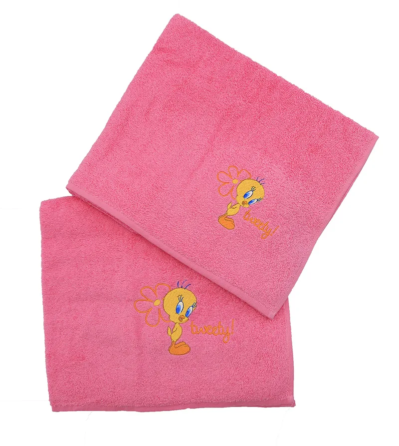 Παιδικές Πετσέτες (Σετ 2τμχ) Viopros PR. Tweety Collection 500gsm