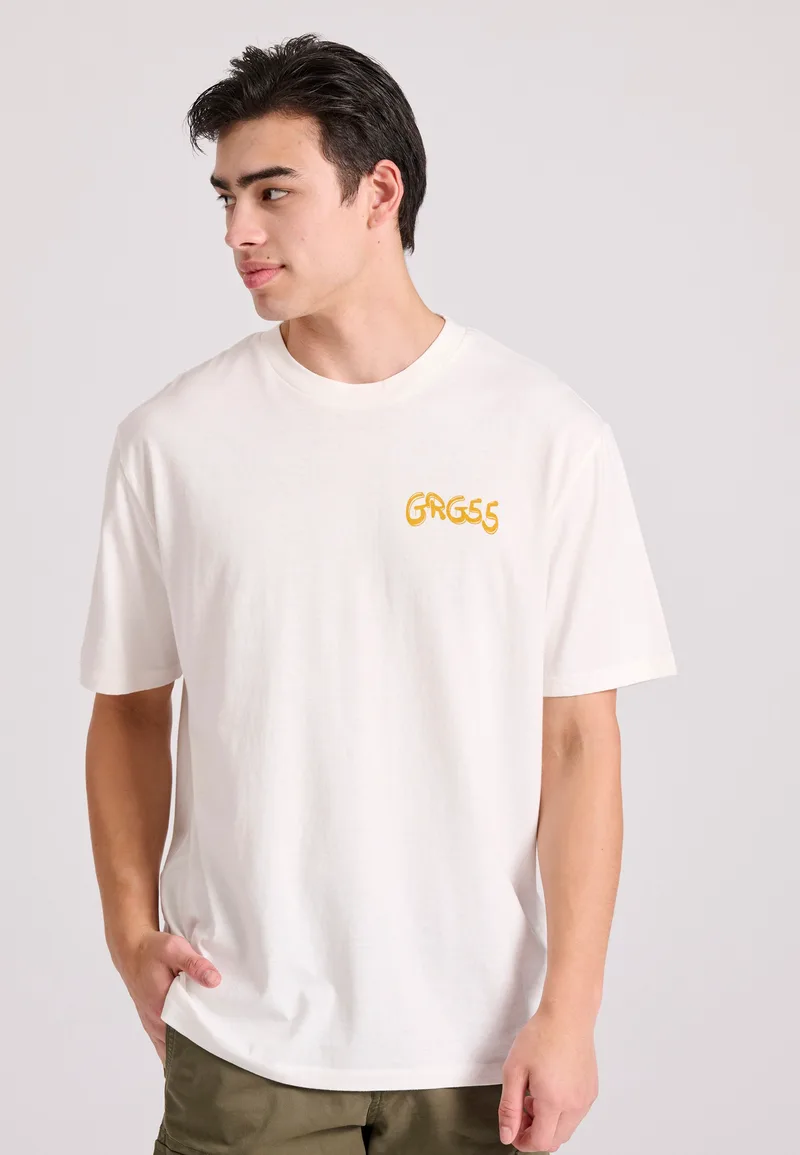 Relaxed t-shirt με vintage τύπωμα στην πλάτη Garage 55