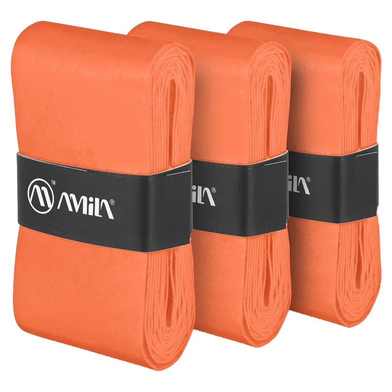 Ταινία Λαβής Ρακετών Amila Overgrip Coral Red 3 Τεμ