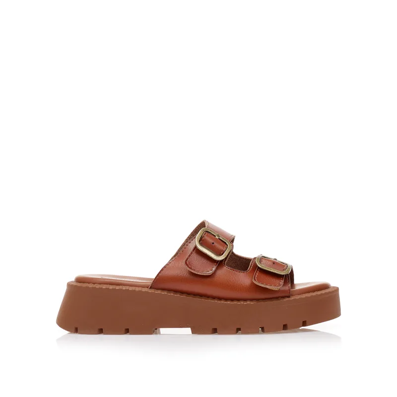 Flatforms κάμελ δερματίνη με ρυθμιζόμενη φάσα ΚΑΜΕΛ