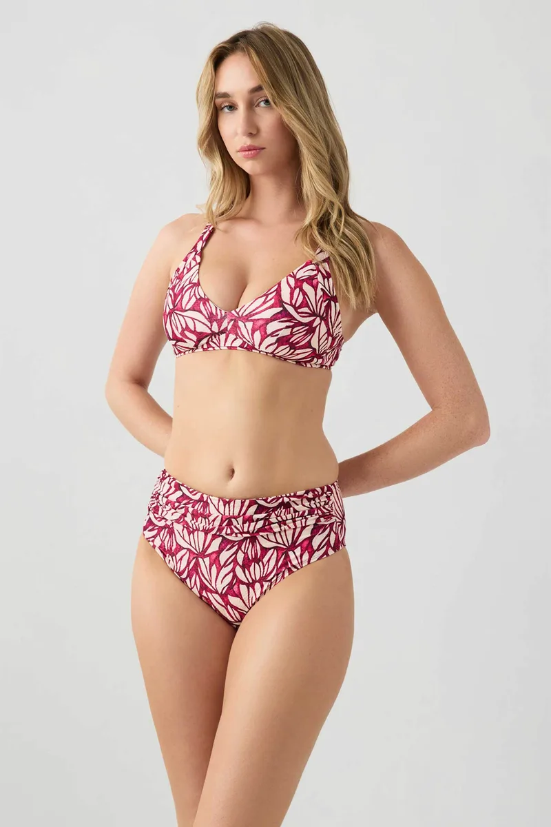 Minerva γυναικείο μαγιό μπικίνι σλιπ Soraya Culotte - 90-92803-002-354 Μπορντό