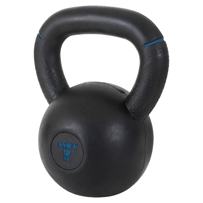 Kettlebell Original Rubber 12kg Μαύρο/Μπλε