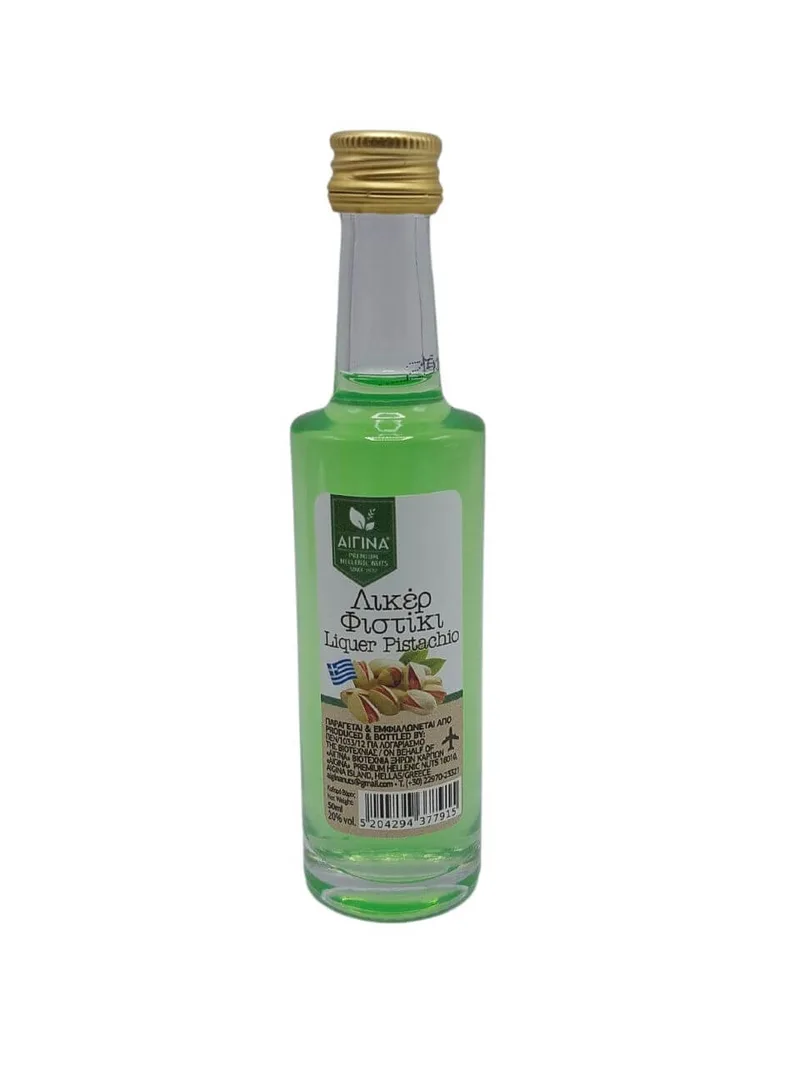 Λικέρ φυστίκι με φυστίκι Αίγινας "Aegina Dry Nuts" 50ml>