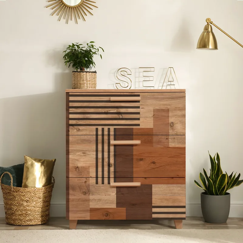 Συρταριέρα Leva Gravis Colorblock 869Vel3475 80x95x43 cm