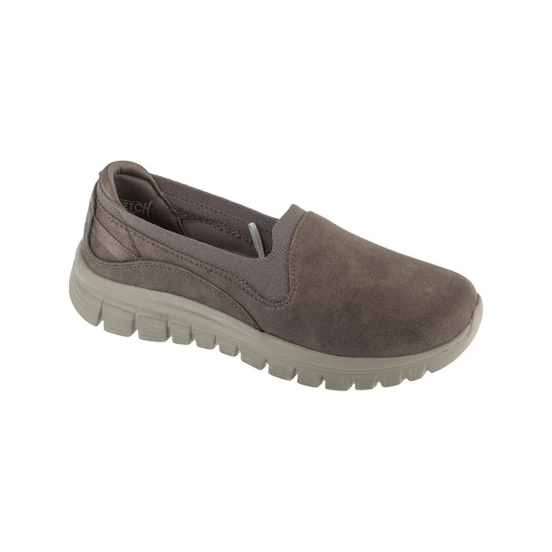 Slip on Skechers Baskets graceful - leaning in gris