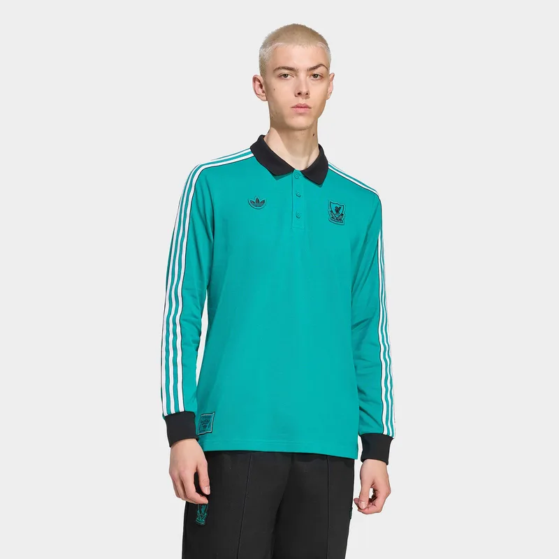 adidas Originals Liverpool FC Terrace Icons Ανδρική Polo με Μακρύ Μανίκι (9000260261_12699)