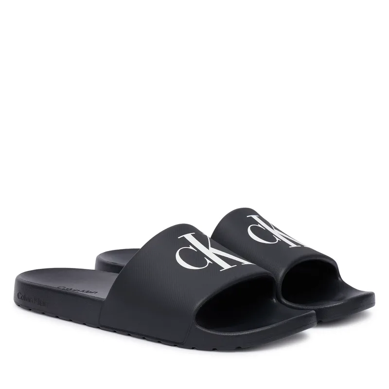 Παντόφλες Calvin Klein 3 Slide Molded Eva HM0HM02335 Μαύρο