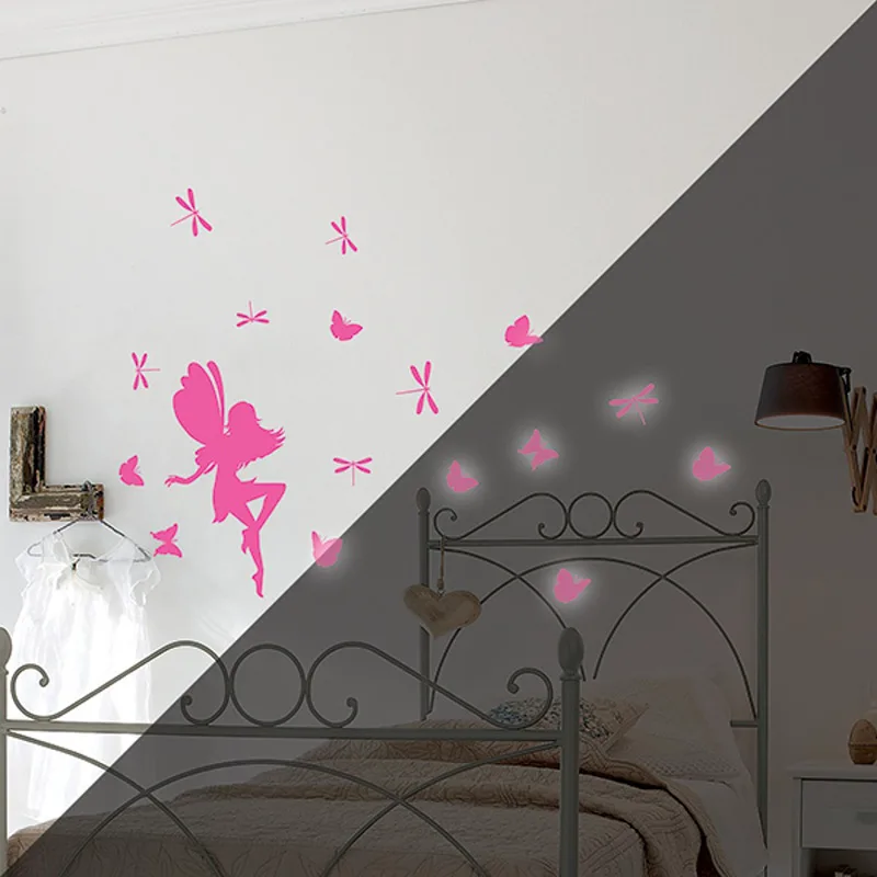 Αυτοκόλλητα Τοίχου Φωσφοριζέ Ango 79226 Fairy