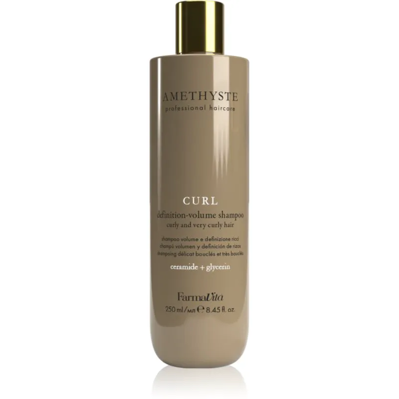 FarmaVita Amethyste Curl θρεπτικό σαμπουάν για σγουρά μαλλιά 250 ml