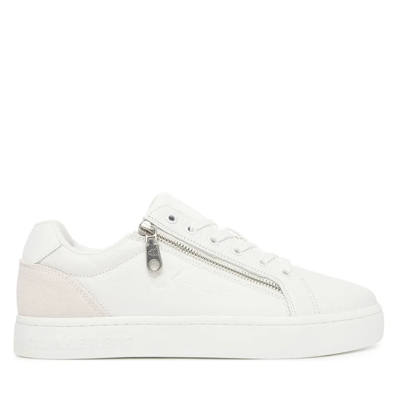 Αθλητικά Calvin Klein Jeans Classic Cupsole Zip Low In YM0YM01318 Λευκό