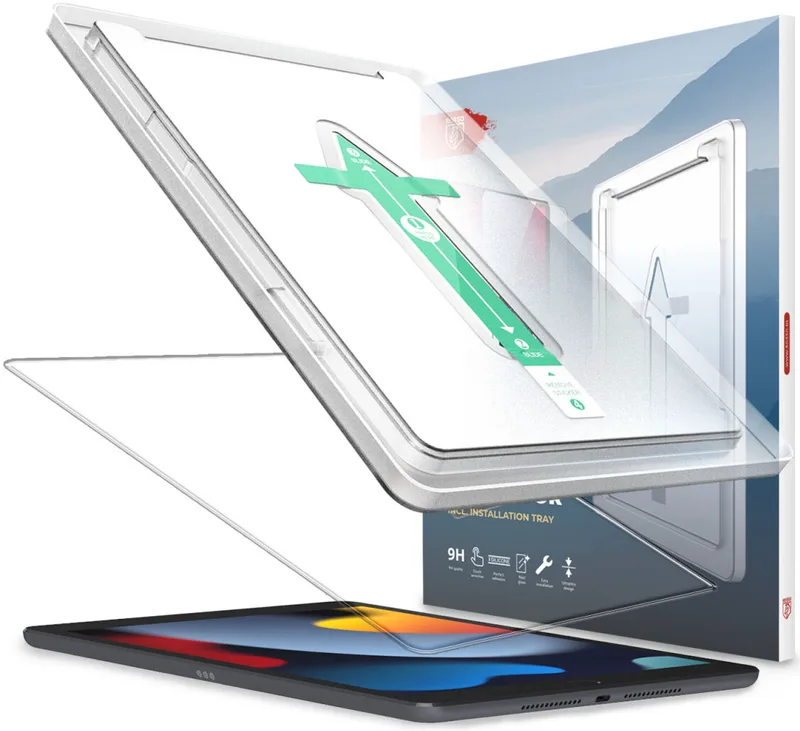 Κόκκινο Tempered Glass - Αντιχαρακτικό Προστατευτικό Γυαλί Οθόνης Apple iPad 10.2" 2021 / 2020 / 2019 - Clear (8719246398469)