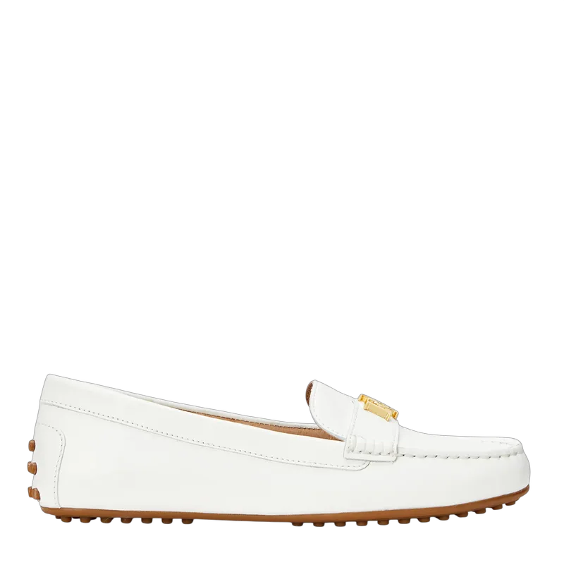 Γυναικεία Δερμάτινα Barnsbury Loafers Λευκά Ralph Lauren 802852847025-WHITE