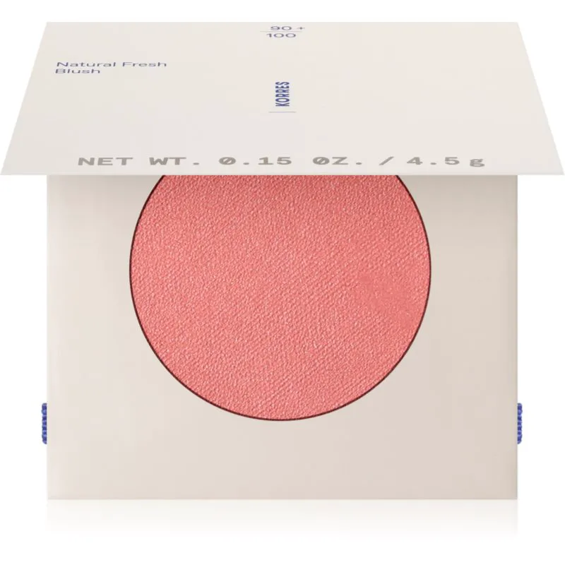Korres Natural Fresh Blush συμπαγές ρουζ απόχρωση Warm Peach 4.5 γρ