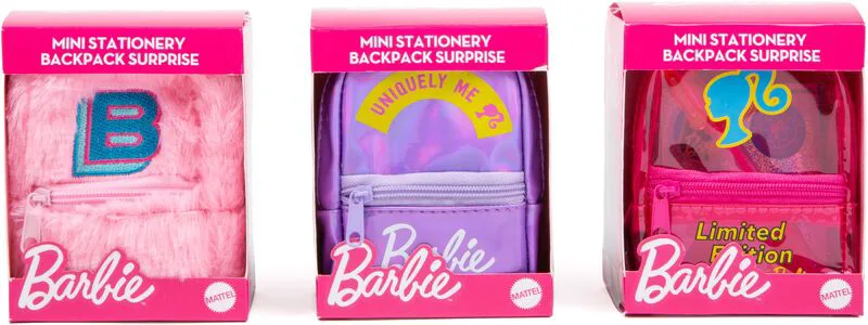 RMS Barbie Stationery Backpack Surprise-3 Σχέδια-1Τμχ (99-0171)