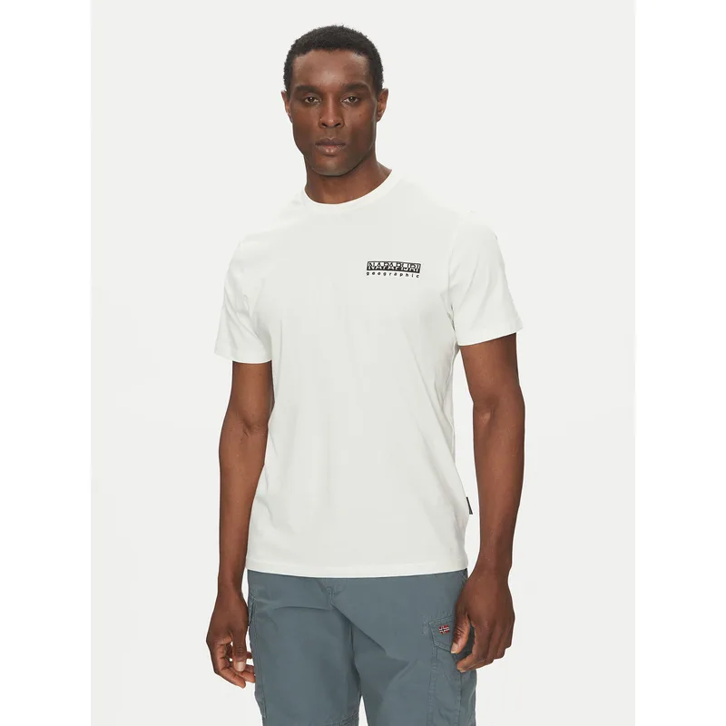 Napapijri T-Shirt S-Vignoni NP0A4ILX Εκρού Regular Fit