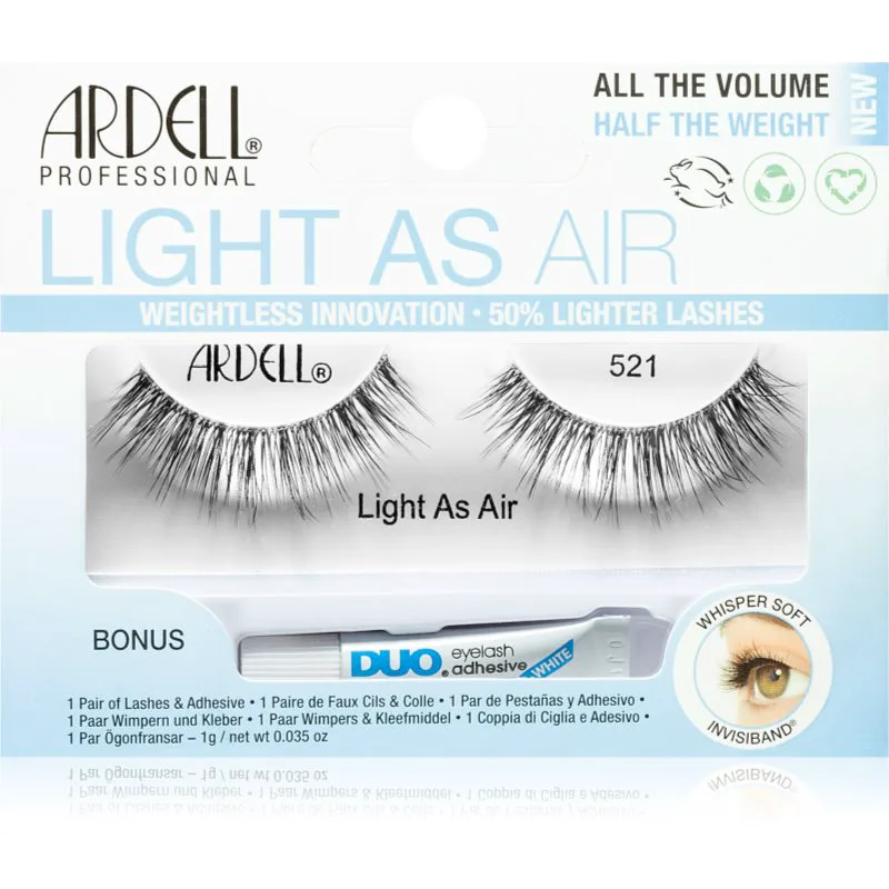 Ardell Light As Air τεχνητές βλεφαρίδες με κόλλα τύπος 521 1 γρ