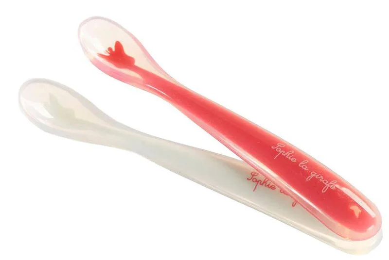 ΣΕΤ ΚΟΥΤΑΛΑΚΙΑ ΣΙΛΙΚΟΝΗΣ ΣΟΦΙ SOFIE THE GIRAFFE SOFT SILICONE SPOON 2ΤΜΧ