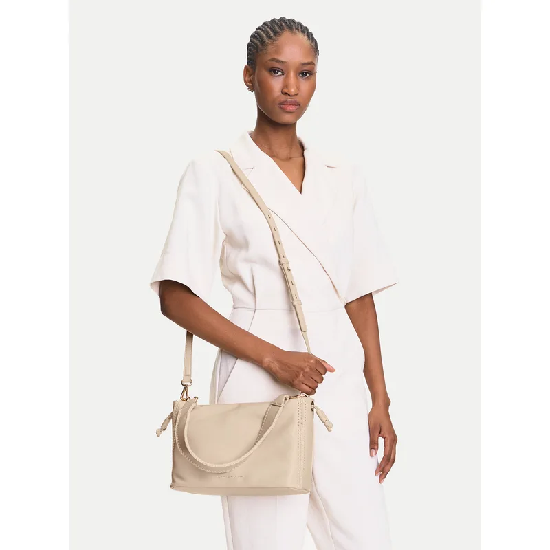 Τσάντα Tommy Hilfiger Th Soft Summer Mini Bucket AW0AW17541 Μπεζ