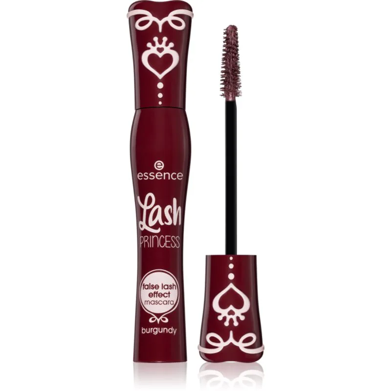 essence Lash PRINCESS Μάσκαρα για αποτέλεσμα ψεύτικων βλεφαρίδων απόχρωση Burgundy 12 ml