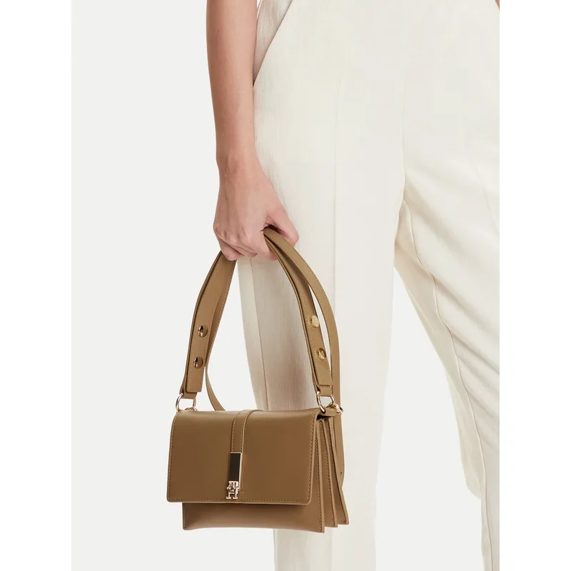 Τσάντα Tommy Hilfiger AW0AW16893 Μπεζ