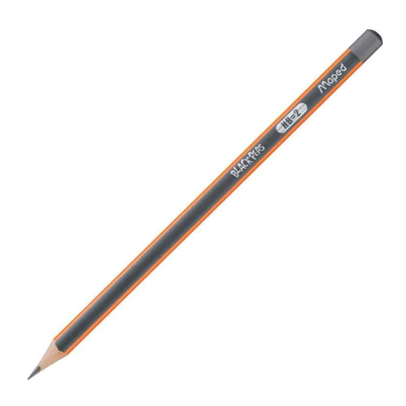 ΜΟΛΥΒΙ MAPED 850021 HB BLACK PEPS ΓΚΡΙ-ΠΟΡΤΟΚΑΛΙ