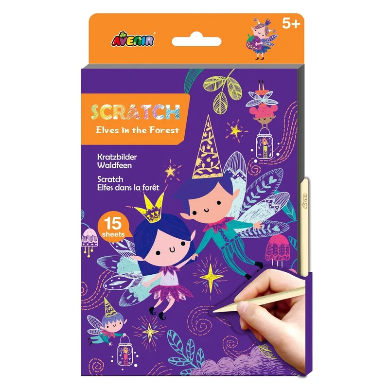Avenir Scratch Elves in the Forest Κωδ 60804 Παιδικό Εκπαιδευτικό Παιχνίδι 5+ Years 1 Τεμάχιο
