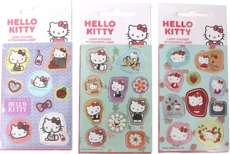 GIM Sticker Laser Hello Kitty-3 Σχέδια-1Τμχ (776-78710)