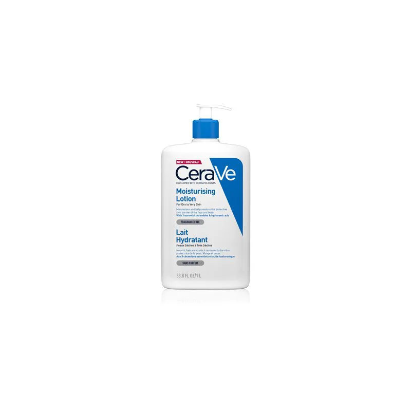 CeraVe Moisturizers Lotion ενυδατικό γαλάκτωμα για σώμα και πρόσωπο για ξηρό έως πολύ ξηρό δέρμα 1000 ml