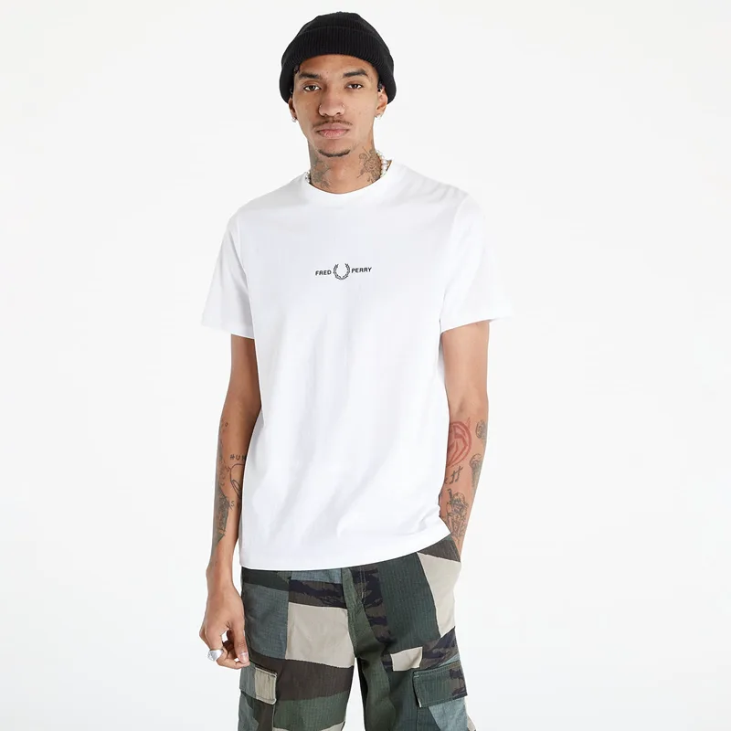 T-shirt FRED PERRY Embroidered T-Shirt White L