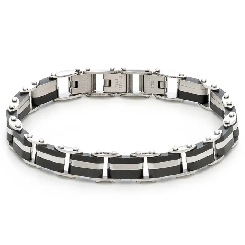Δίχρωμο αντρικό βραχιόλι Visetti 31C-BR065SB 31C-BR065SB Ατσάλι