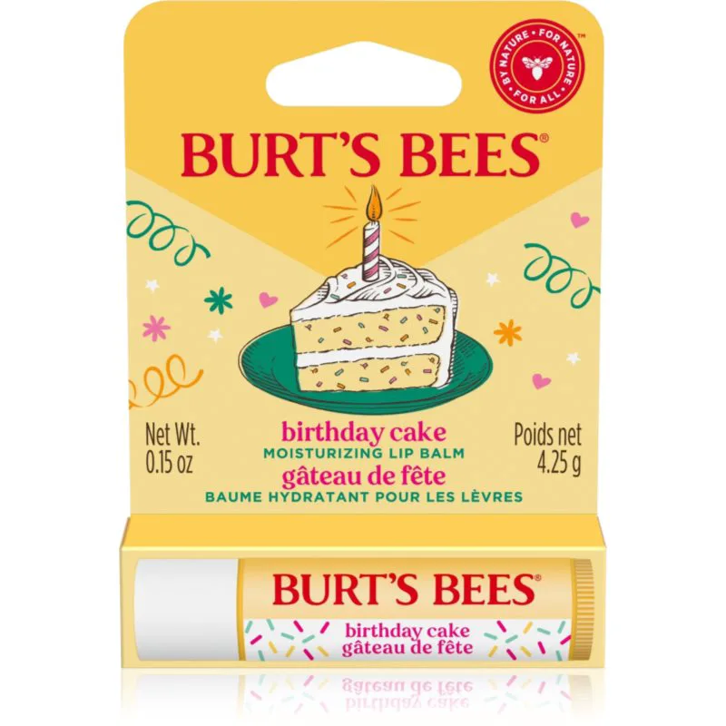 Burt’s Bees Birthday Cake βάλσαμο χειλιών με κερί μέλισσας γεύση Vanilla Cake 4.25 γρ