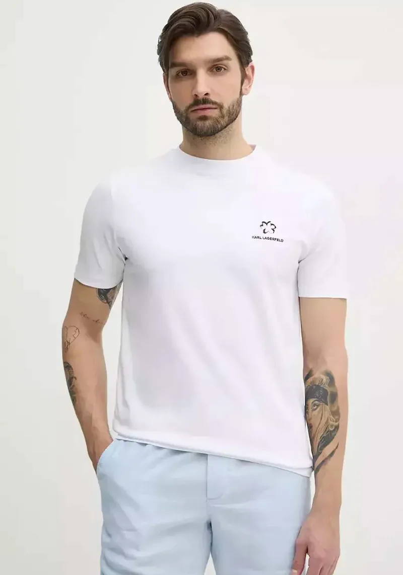 Karl Lagerfeld T Shirt της σειράς Crewneck - 755043 552235 10 White