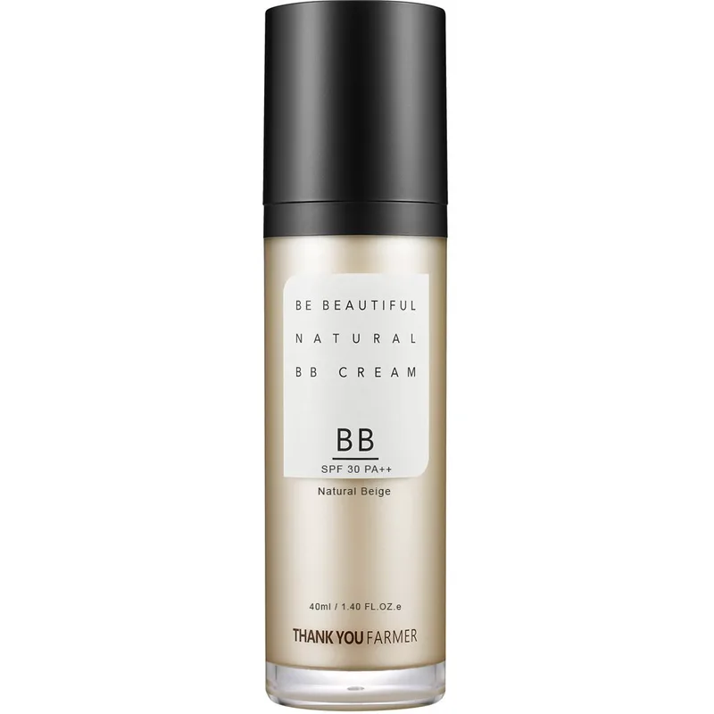 Thank You Farmer Be Beautiful Natural Μπεζ BB Spf30 Cream Φυσική Κρέμα Υψηλής Προστασίας Απαλής Υφής που Προσφέρει Μέτρια Κάλυψη με Φυσικό Χρώμα στην Επιδερμίδα 40ml