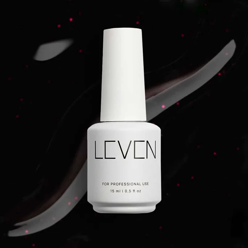 Leven | Ημιμόνιμο βερνίκι 15ml no. 237 Black Queen