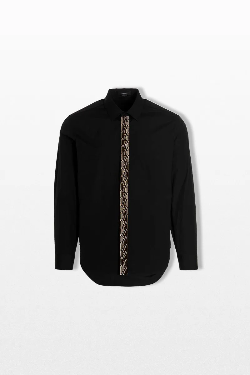 VERSACE Ανδρικό Μαύρο Black Greca Shirt