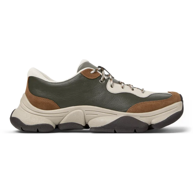 CAMPER Karst 2 - Casual παπούτσια Για Ανδρικα - Πράσινο,Καφέ,Μπεζ, Μέγεθος 39, Smooth leather