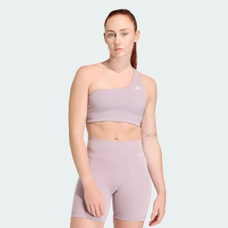 adidas W Optime Workout Rib One Shoulder SupBra (9000266012_74606)